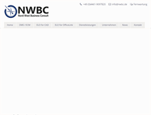 Tablet Screenshot of nwbc.de